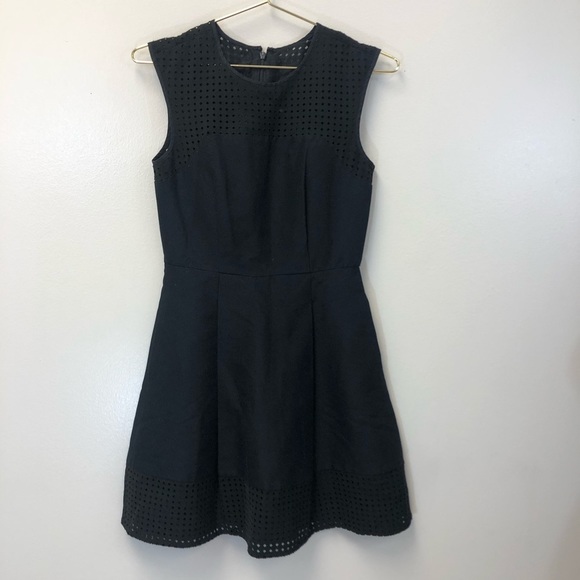 J. CREW perforated a-line dress 00 - Picture 5 of 9